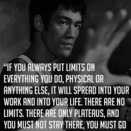 There are no limits. There are only plateaus.